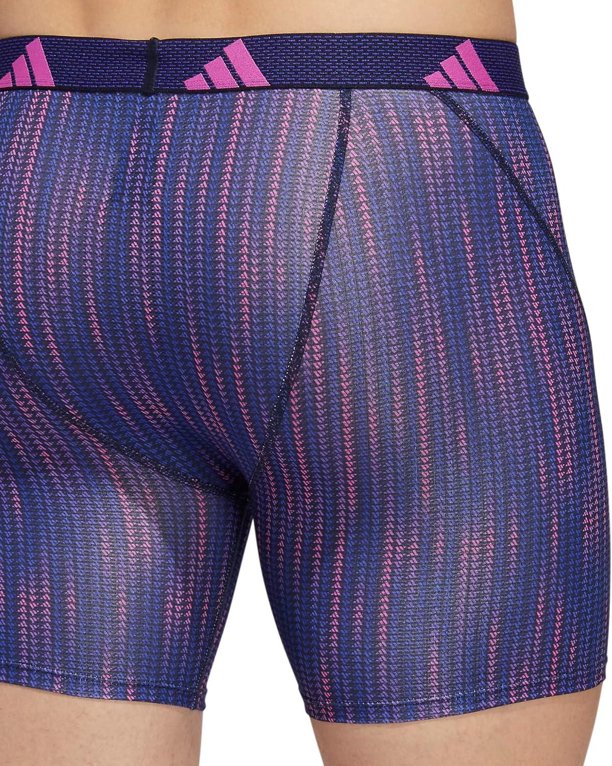 image:imageadidas Mens Sport Performance Mesh Boxer Brief Underwear 3Pack DISCONTINUEDPerformance Wave Lucid Bluelucid FuchsiaLegend Ink BlueLucid Blue