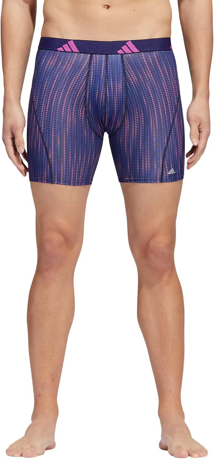 image:imageadidas Mens Sport Performance Mesh Boxer Brief Underwear 3Pack DISCONTINUEDPerformance Wave Lucid Bluelucid FuchsiaLegend Ink BlueLucid Blue