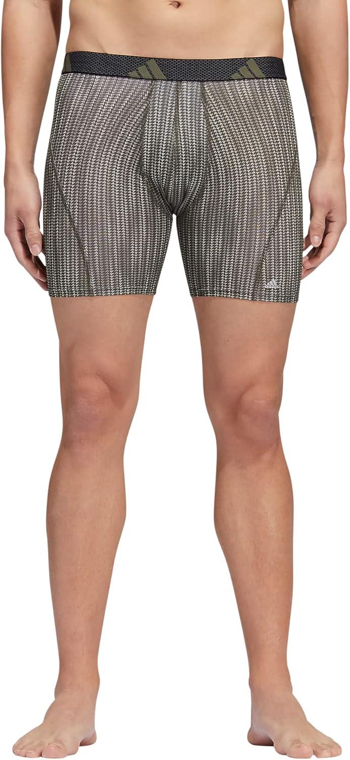 image:imageadidas Mens Sport Performance Mesh Boxer Brief Underwear 3Pack DISCONTINUEDPerformance Wave Silver Pebbleshadow OliveBlackOnix Grey