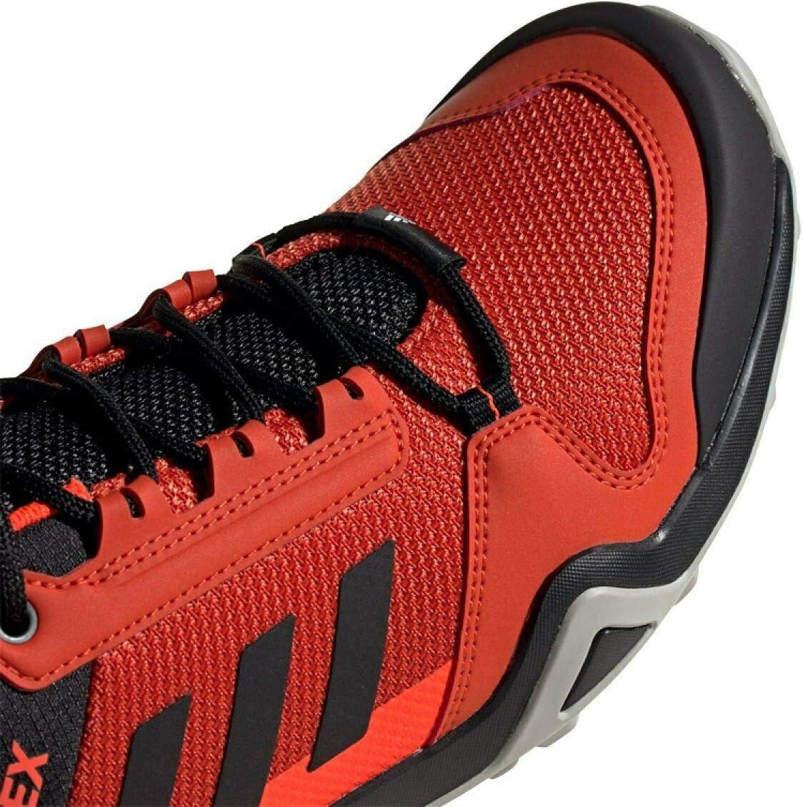 image:imageadidas Mens Terrex Ax3 Hiking BootsGlory Amber Core Black Solar Red