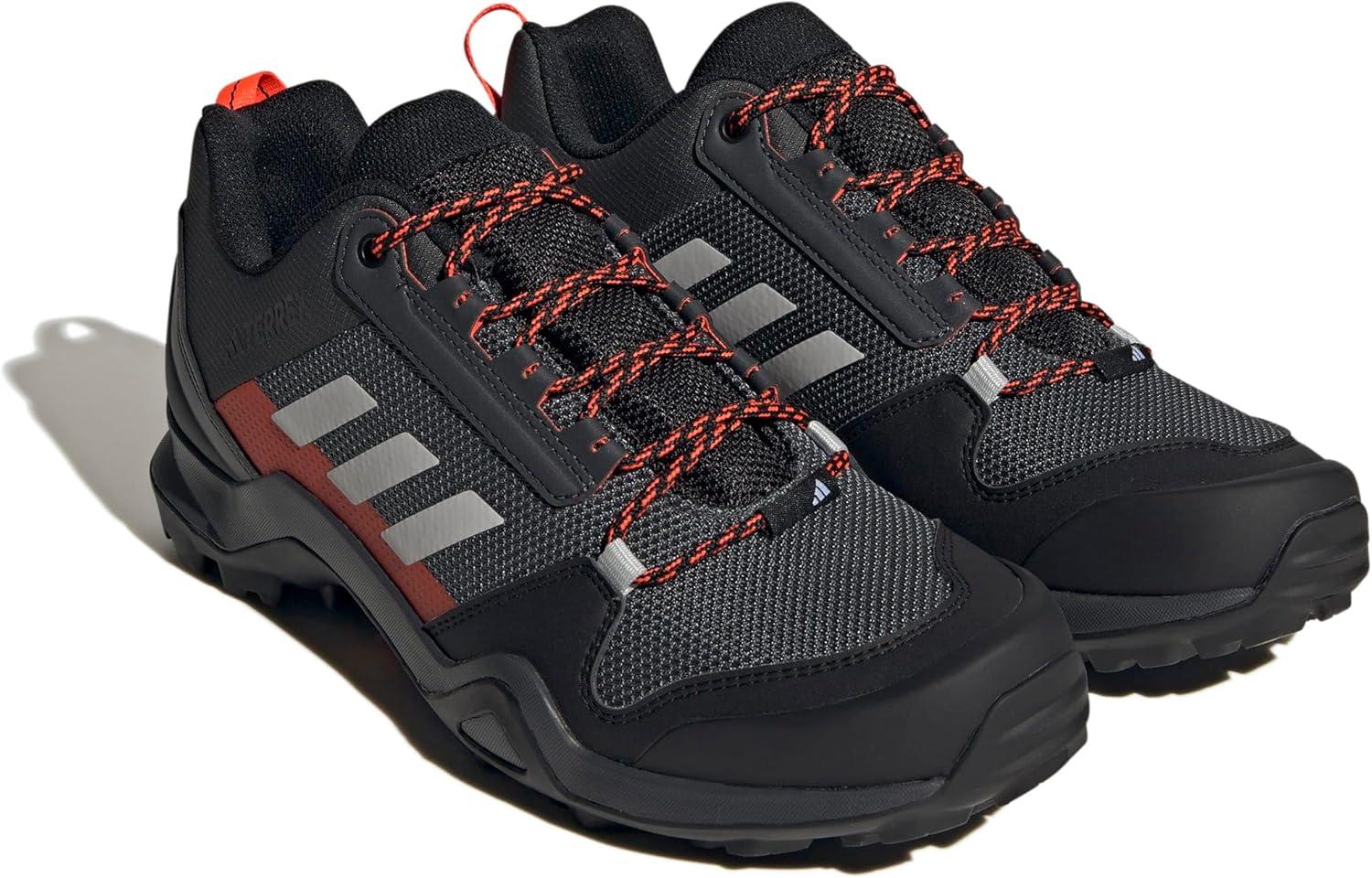 image:imageadidas Mens Terrex Ax3 Hiking BootsSolid Grey Grey One Solar Red