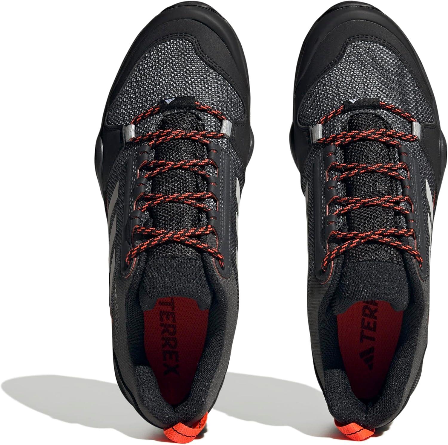 image:imageadidas Mens Terrex Ax3 Hiking BootsSolid Grey Grey One Solar Red