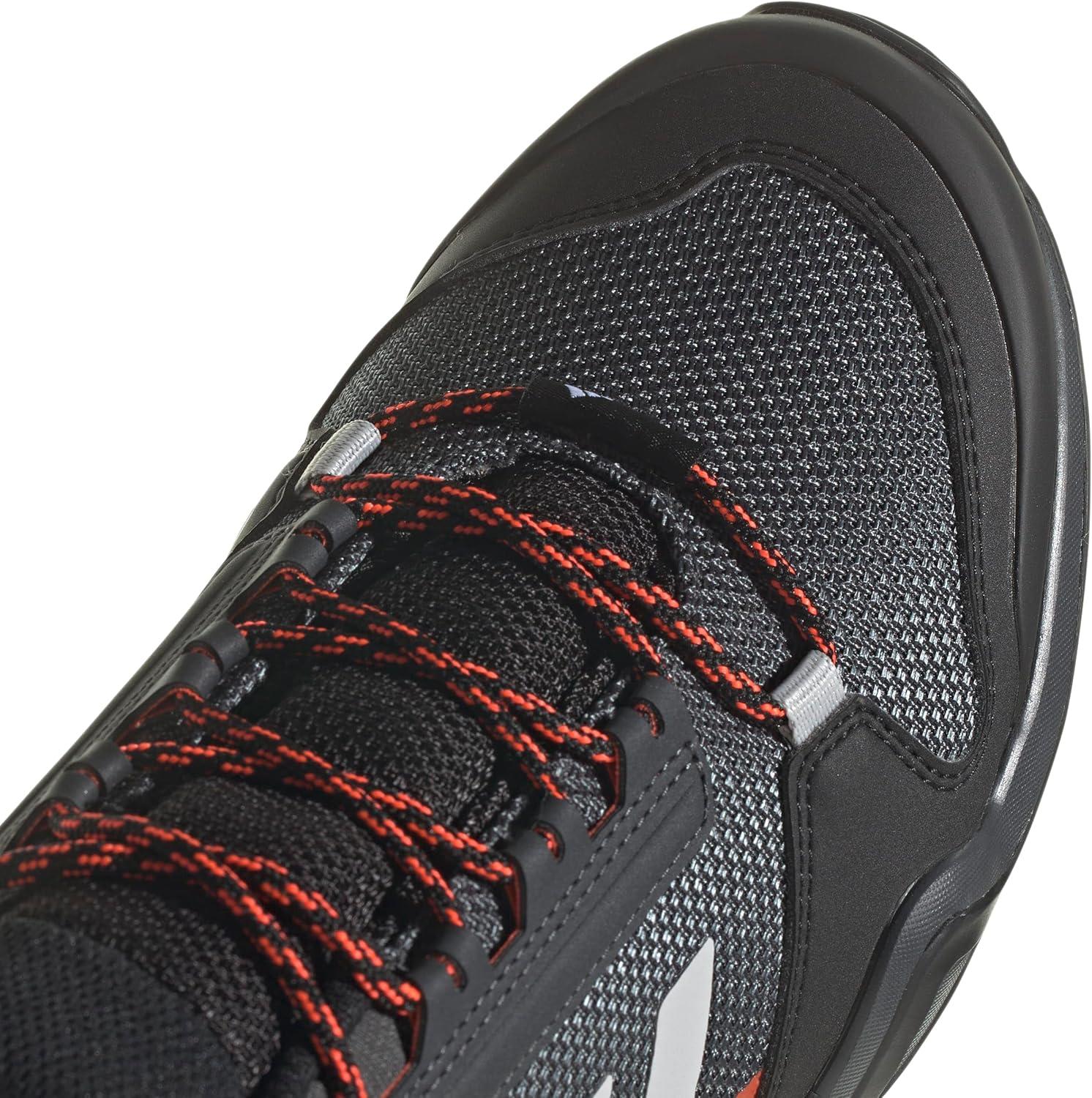 image:imageadidas Mens Terrex Ax3 Hiking BootsSolid Grey Grey One Solar Red