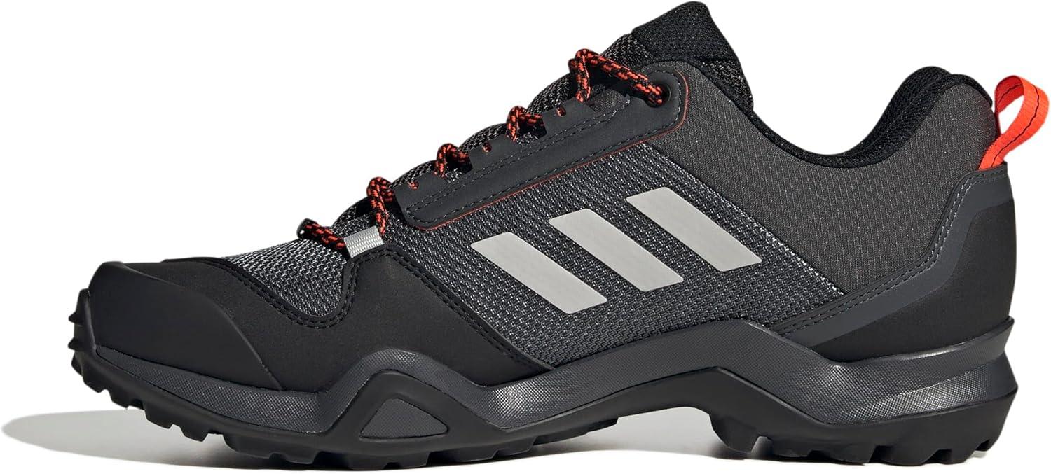 image:imageadidas Mens Terrex Ax3 Hiking BootsSolid Grey Grey One Solar Red