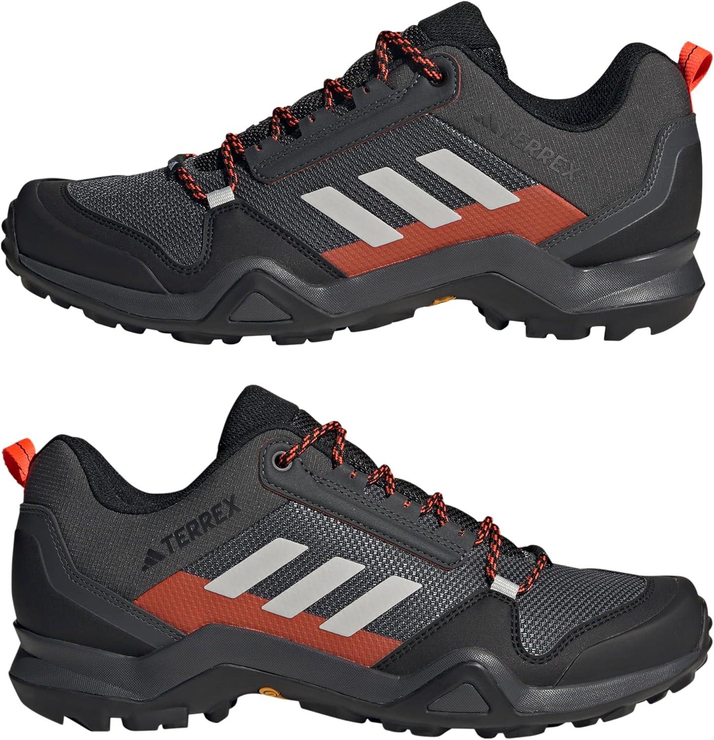 image:imageadidas Mens Terrex Ax3 Hiking BootsSolid Grey Grey One Solar Red