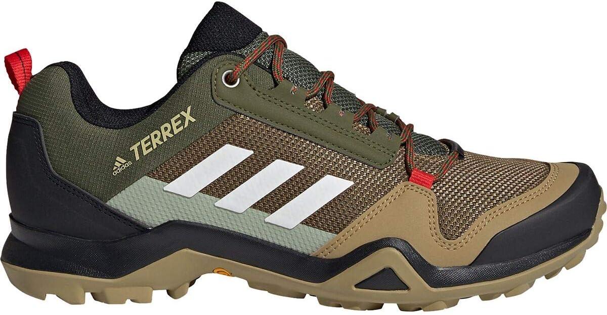 image:imageadidas Mens Terrex Ax3 Hiking BootsWild PineCrystal WhiteVivid Red