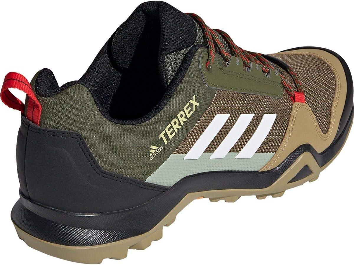 image:imageadidas Mens Terrex Ax3 Hiking BootsWild PineCrystal WhiteVivid Red