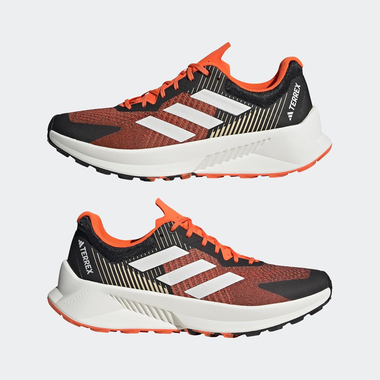 image:imageadidas Mens Terrex Soulstride Flow Trail Running ShoesBlackCrystal WhiteImpact Orange