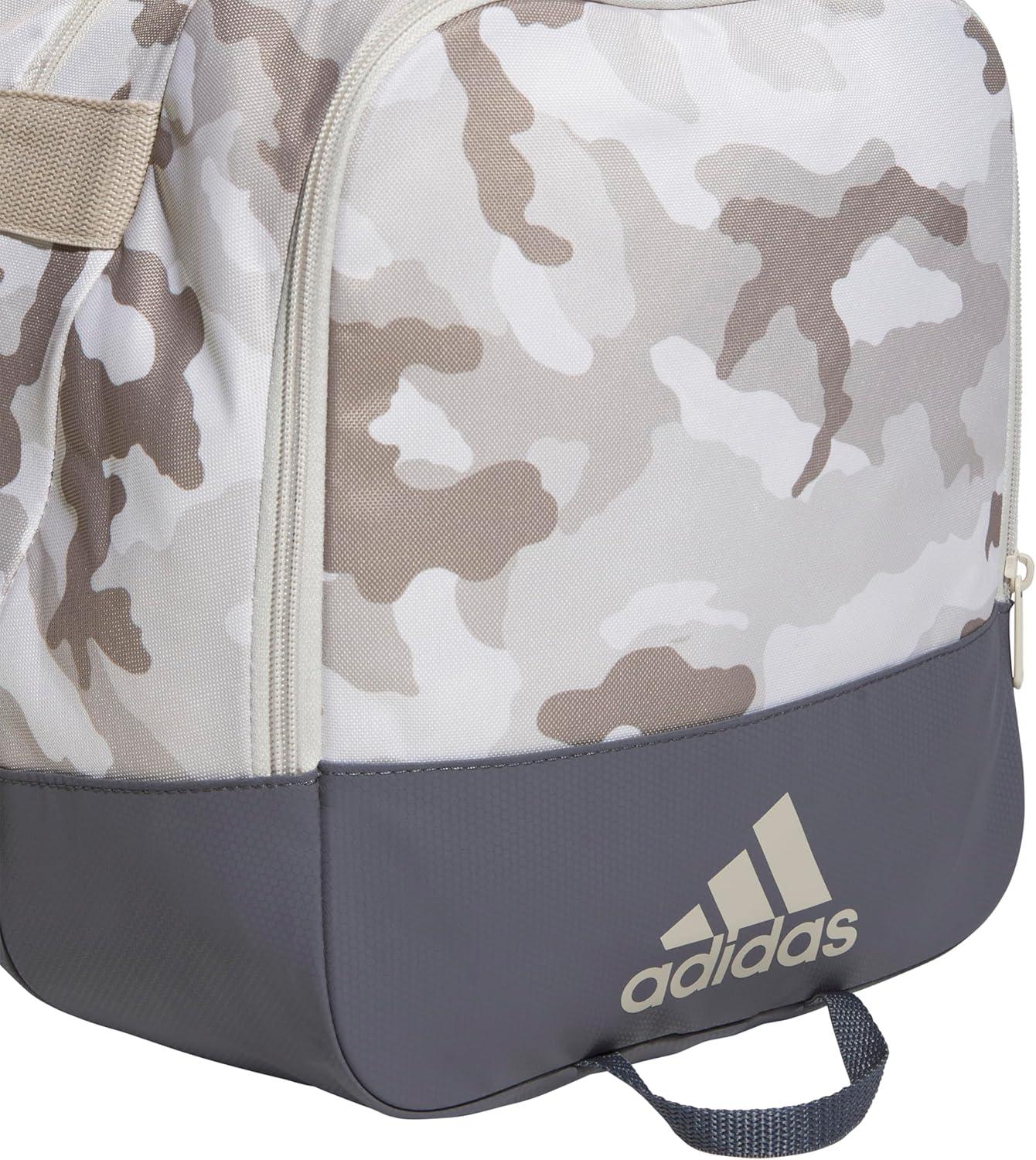 image:imageadidas Unisex Defender 40 Gym Duffel Bag for Men and WomenCamouflage Wonder BeigeOnix Grey