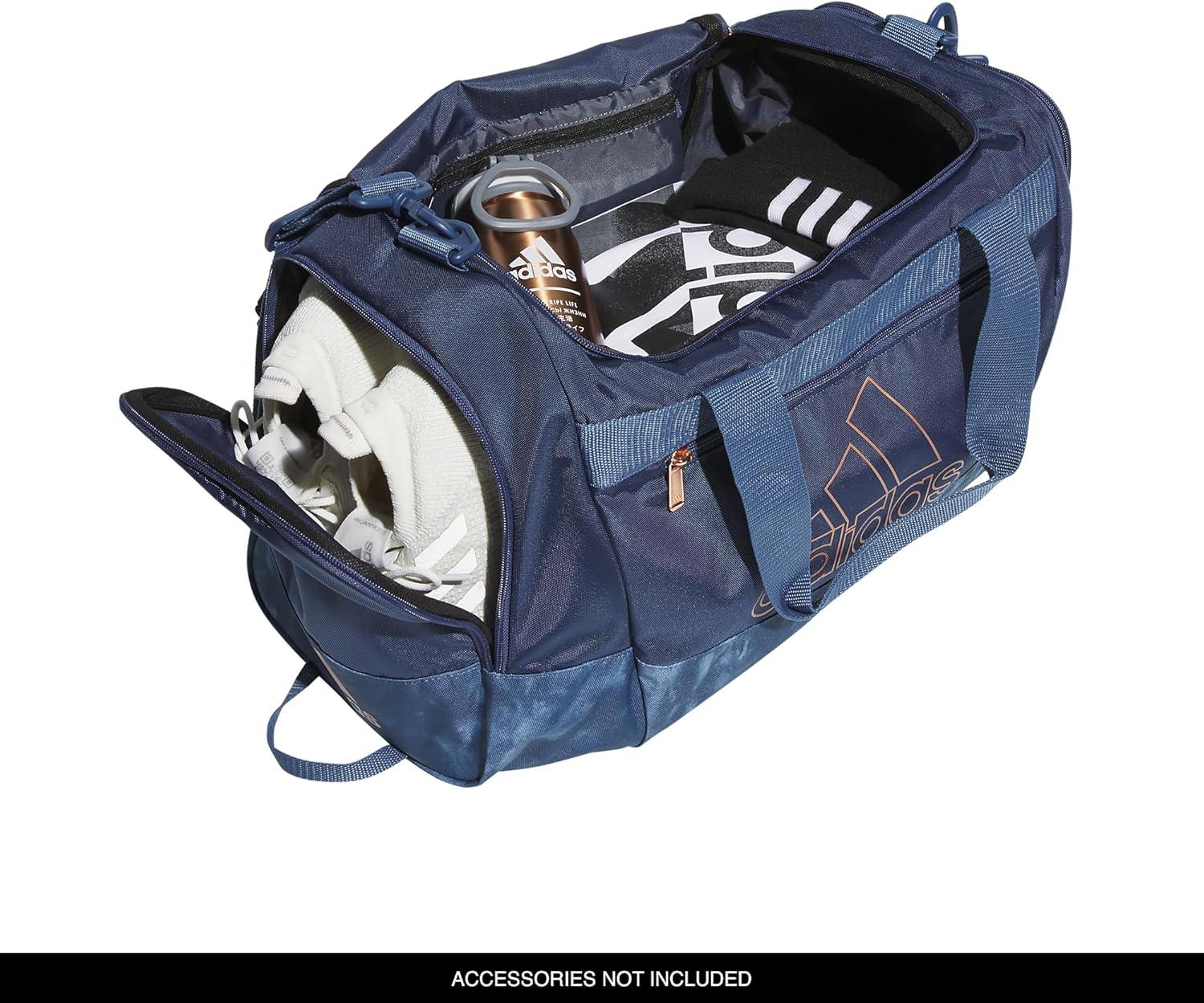 image:imageadidas Unisex Defender 40 Gym Duffel Bag for Men and WomenPreloved Ink BlueStone Wash Preloved Ink BlueRose Gold
