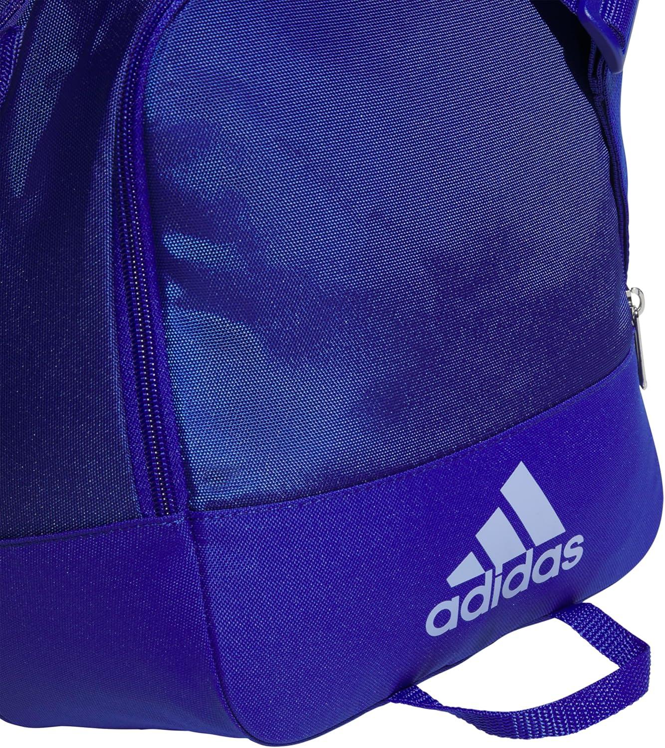 image:imageadidas Unisex Defender 40 Gym Duffel Bag for Men and WomenSemi Lucid BlueSilver MetallicBlue Spark