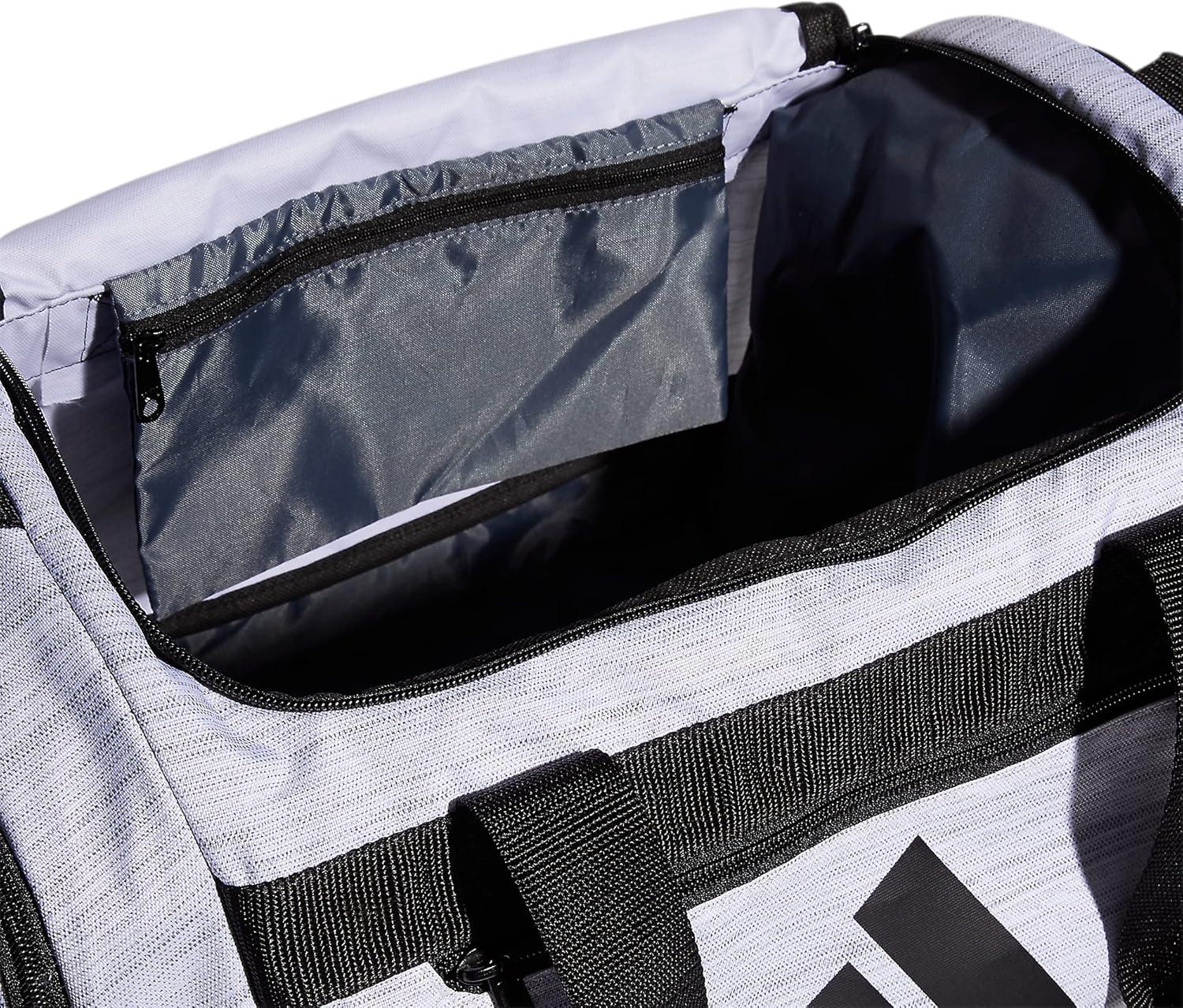 image:imageadidas Unisex Defender 40 Gym Duffel Bag for Men and WomenTwo Tone WhiteBlack