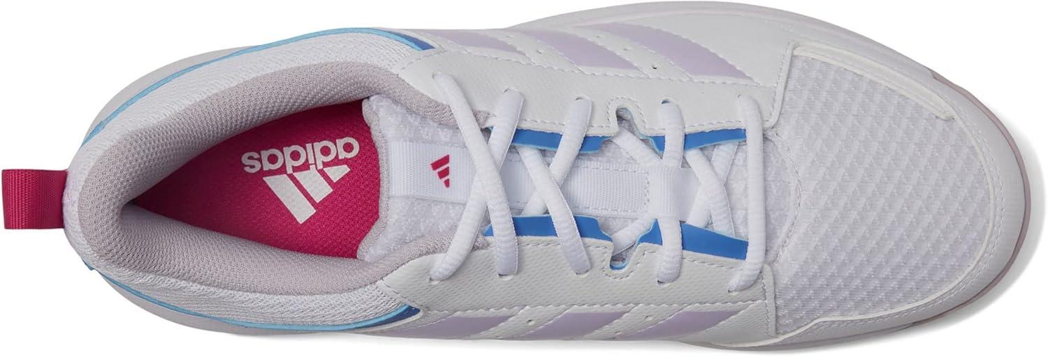 image:imageadidas Womens Ligra 7 Indoor Court ShoesWhiteSilver DawnBlue Fusion