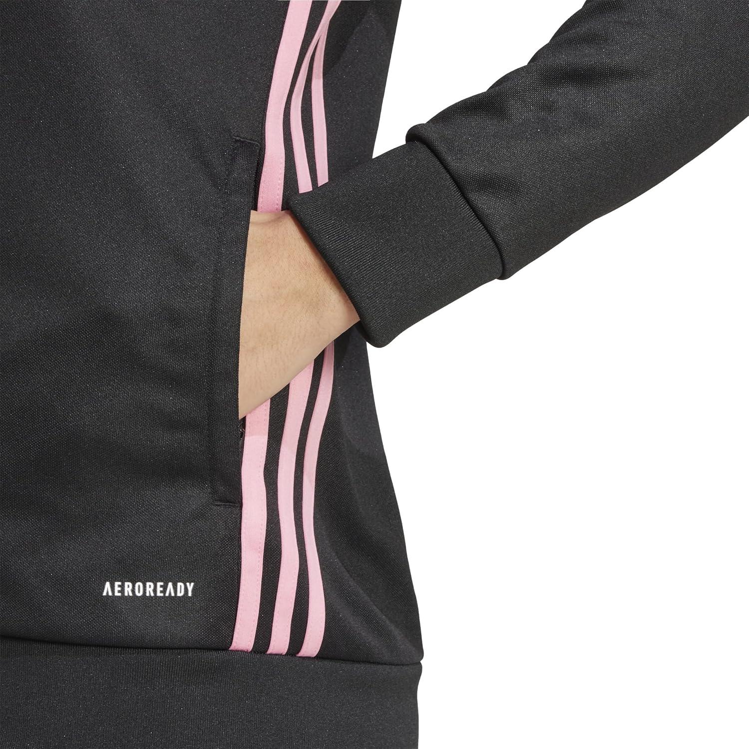 image:imageadidas womens Tiro 25 Essentials Training JacketBlackEasy PinkWhite