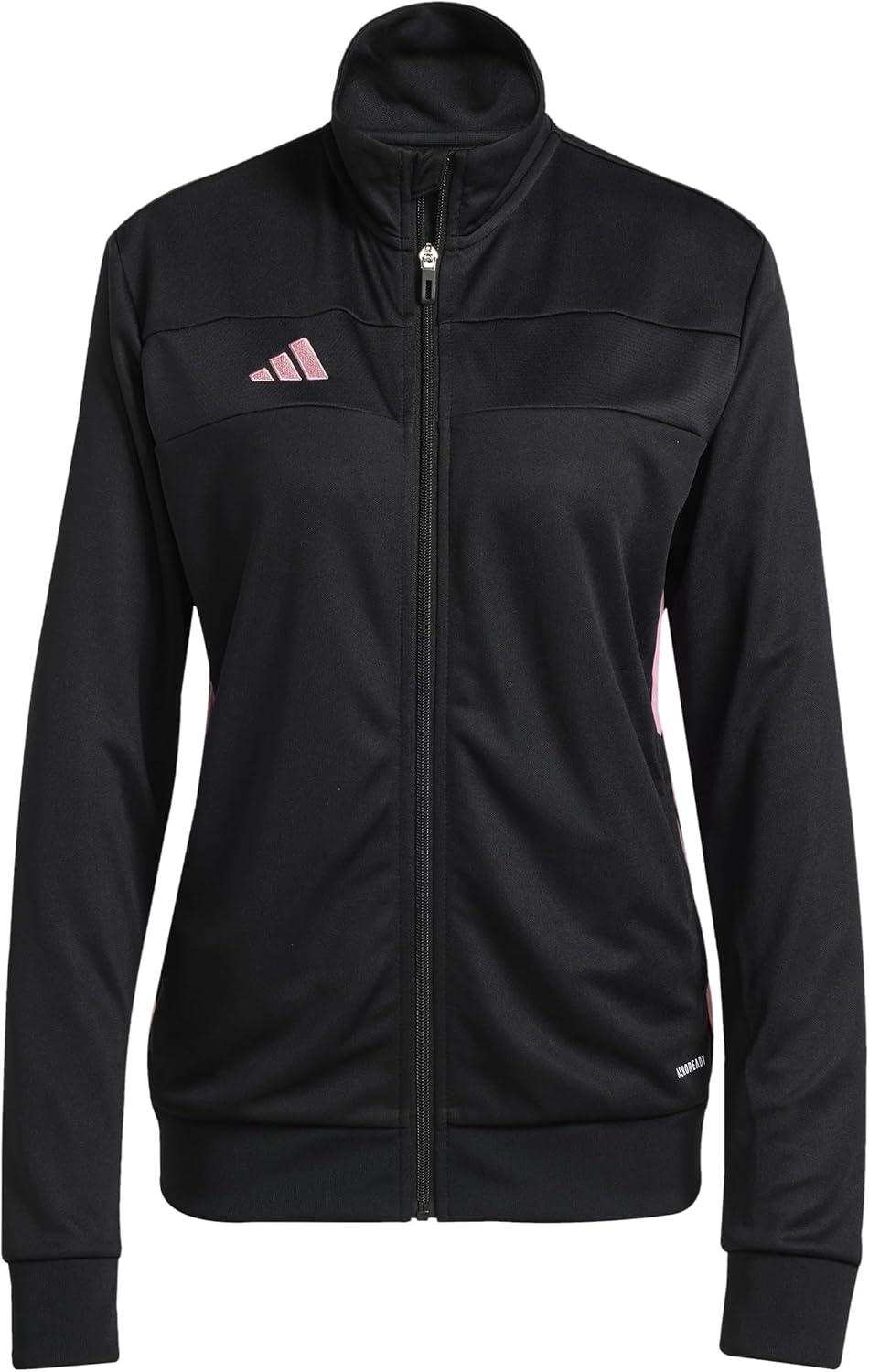 image:imageadidas womens Tiro 25 Essentials Training JacketBlackEasy PinkWhite