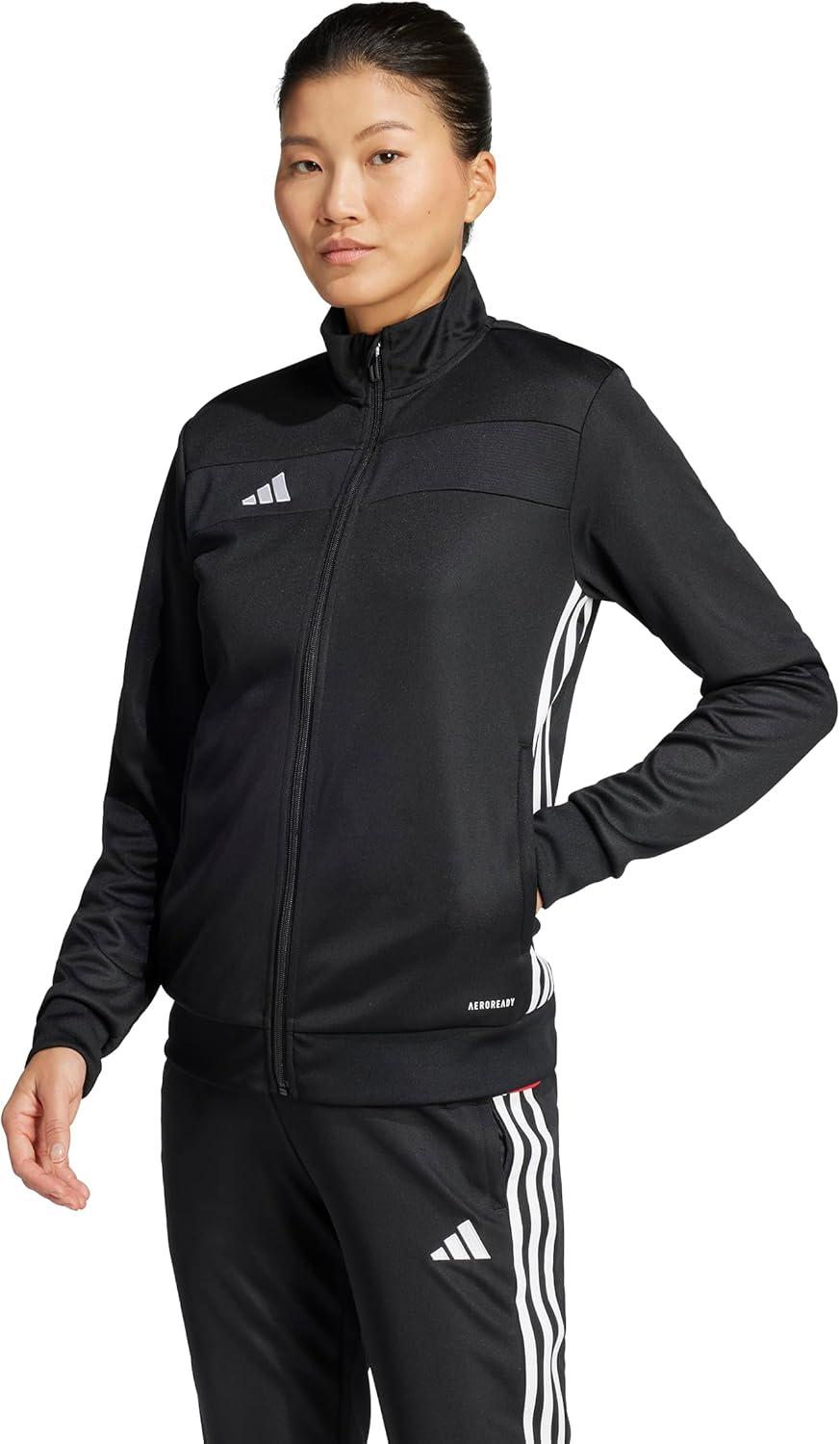 image:imageadidas womens Tiro 25 Essentials Training JacketBlackWhite