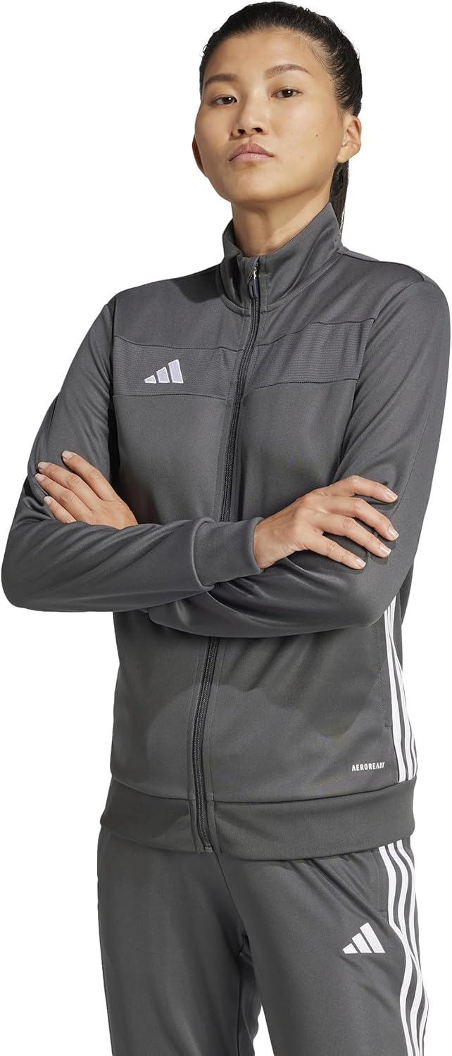 image:imageadidas womens Tiro 25 Essentials Training JacketGreyWhite