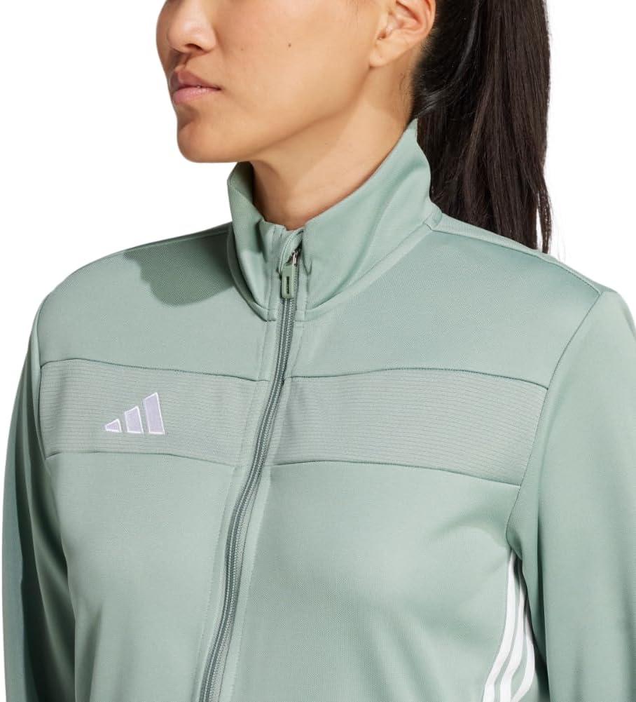 image:imageadidas womens Tiro 25 Essentials Training JacketSilver GreenWhite