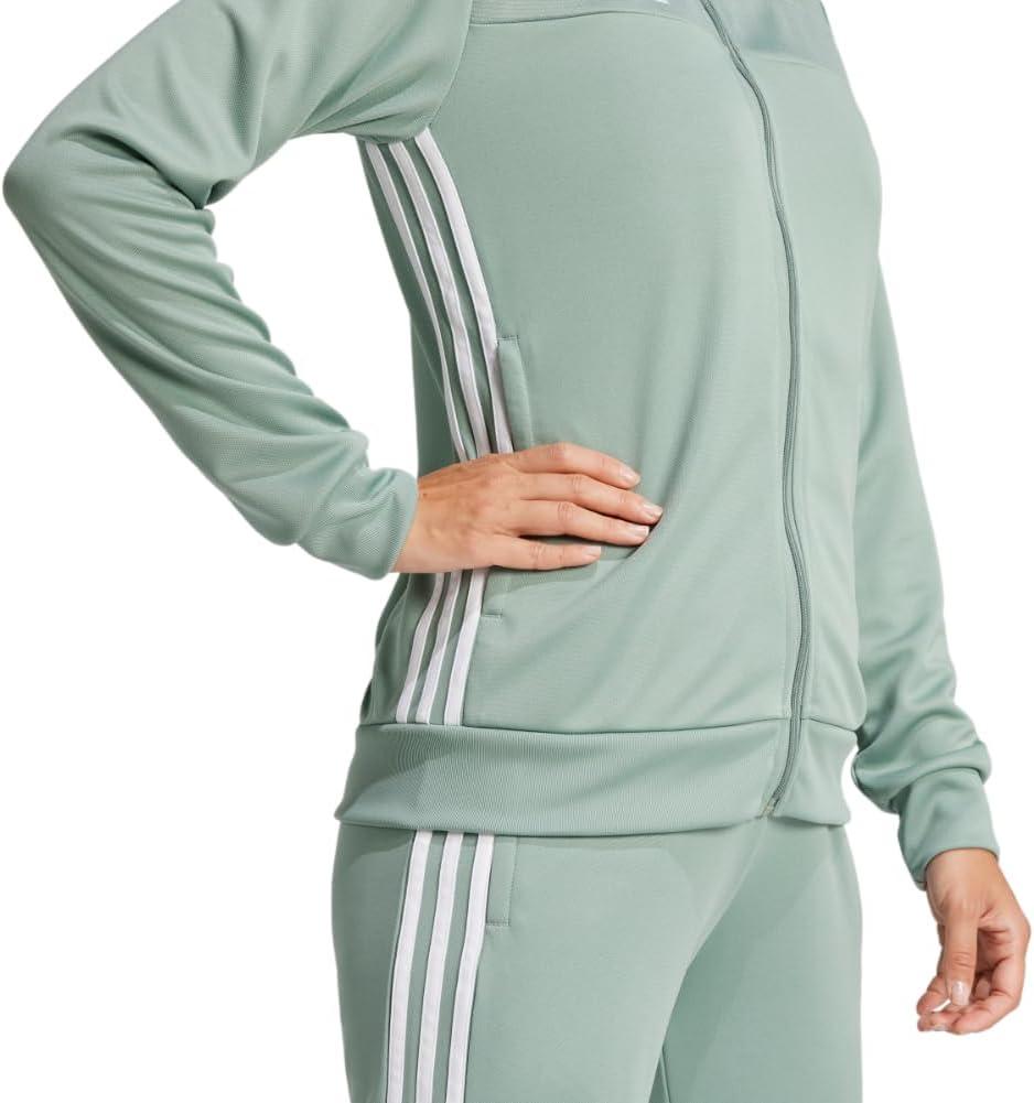 image:imageadidas womens Tiro 25 Essentials Training JacketSilver GreenWhite