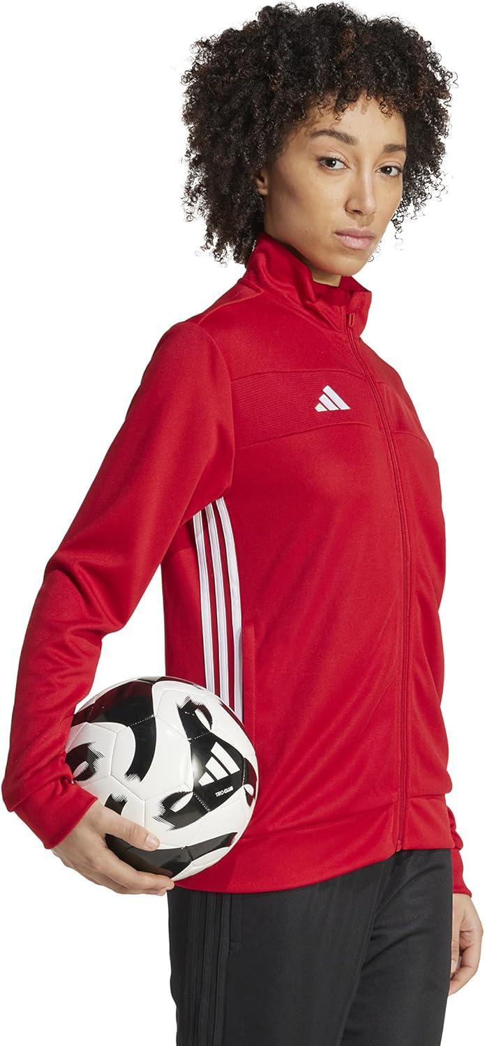 image:imageadidas womens Tiro 25 Essentials Training JacketTeam Power RedWhite