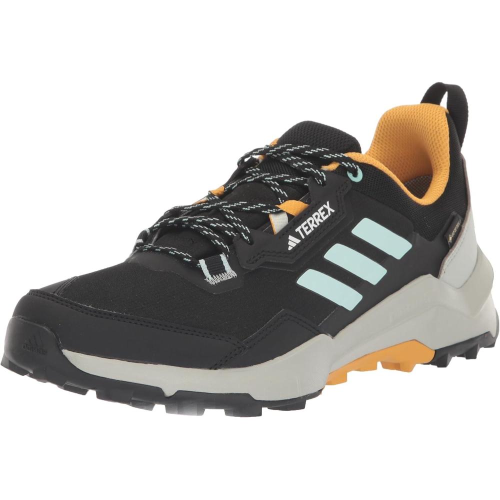 image:imageAdidas Mens Terrex Ax4 Goretex HikingSneakerCore BlackSemi Flash AquaPreloved Yellow