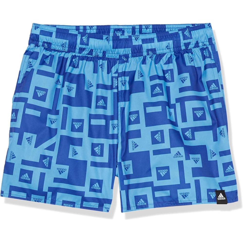 image:imageAdidas Mens Very Short Length Graphic Swim ShortsTeam Royal Blue