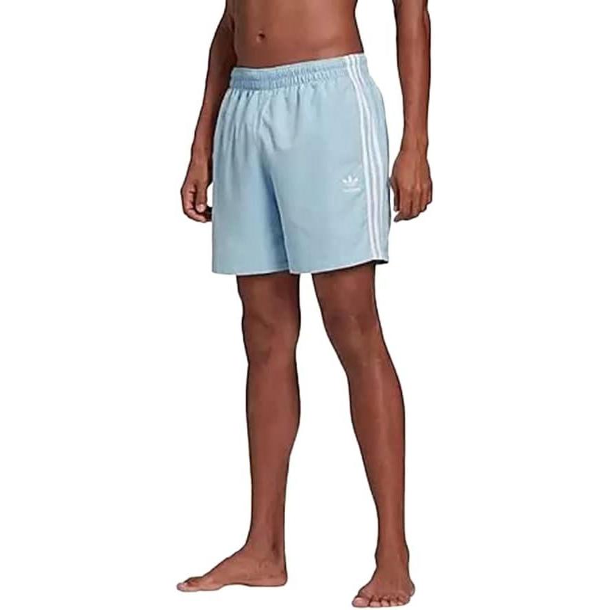 image:imageAdidas Originals Mens Adicolor Classics 3Stripes Swim ShortsClear Sky