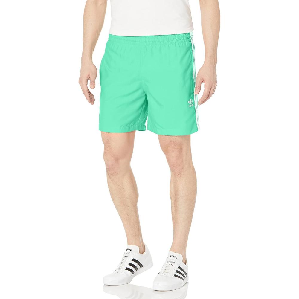 image:imageAdidas Originals Mens Adicolor Classics 3Stripes Swim ShortsGreen