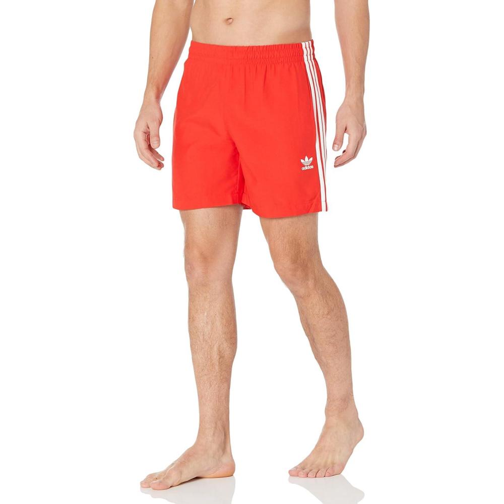 image:imageAdidas Originals Mens Adicolor Classics 3Stripes Swim ShortsVivid Red