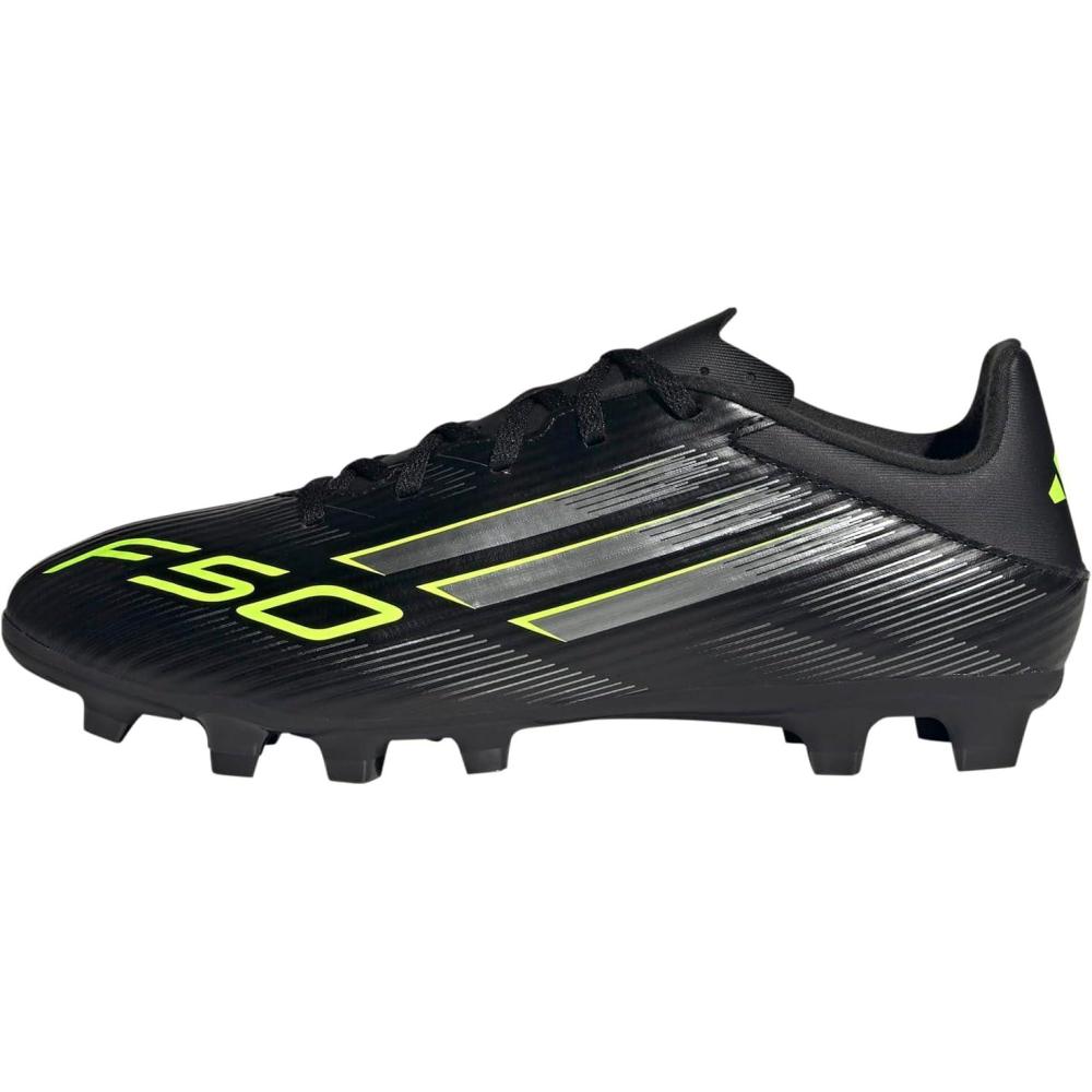 image:imageAdidas UnisexAdult F50 Club Firm GroundMulti GroundBlackIron MetallicLucid Lemon