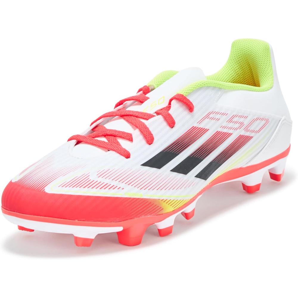 image:imageAdidas UnisexAdult F50 Club Firm GroundMulti GroundWhiteBlackSolar Yellow