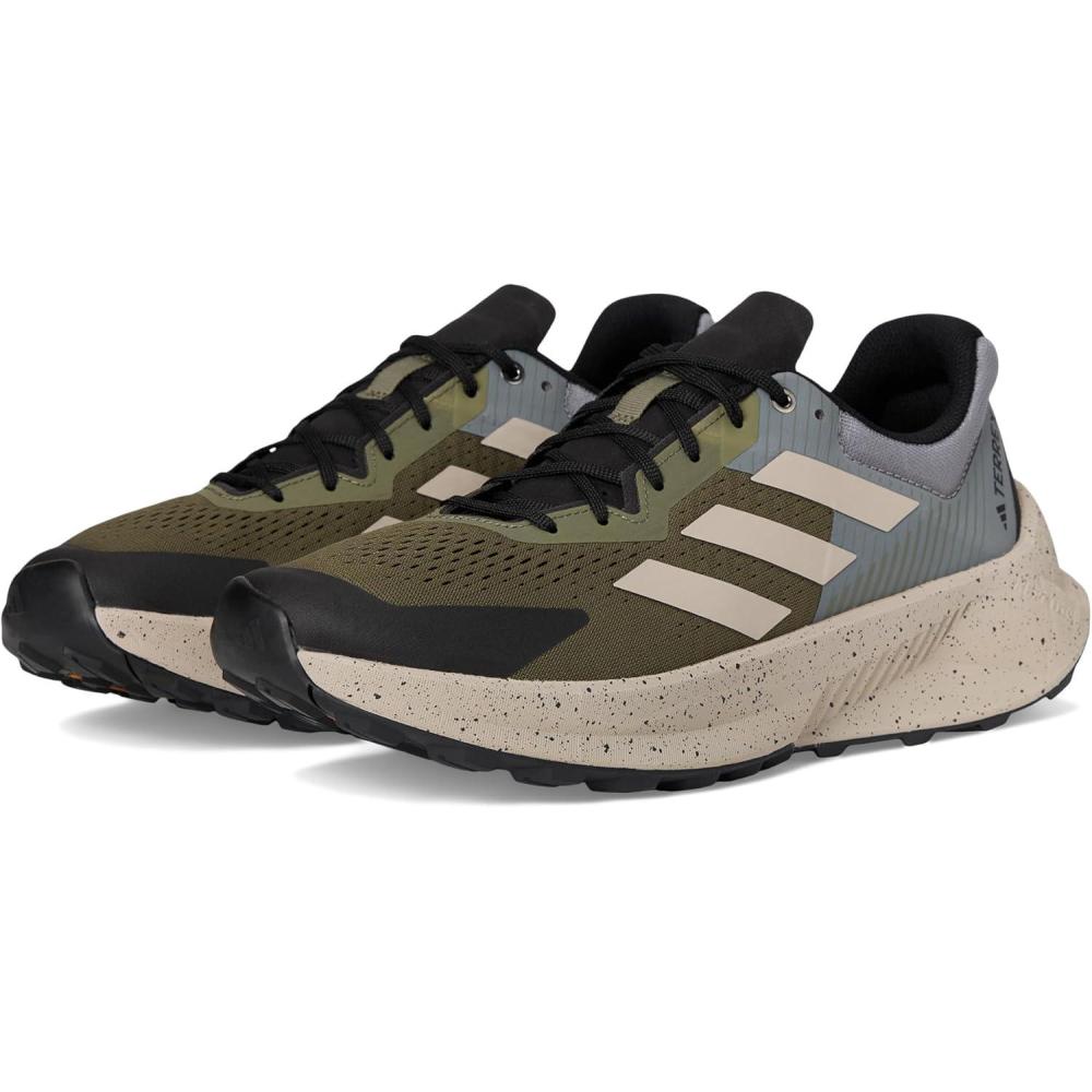 image:imageadidas Mens Terrex Soulstride Flow Trail Running ShoesOlive StrataWonder BeigeSolid Grey