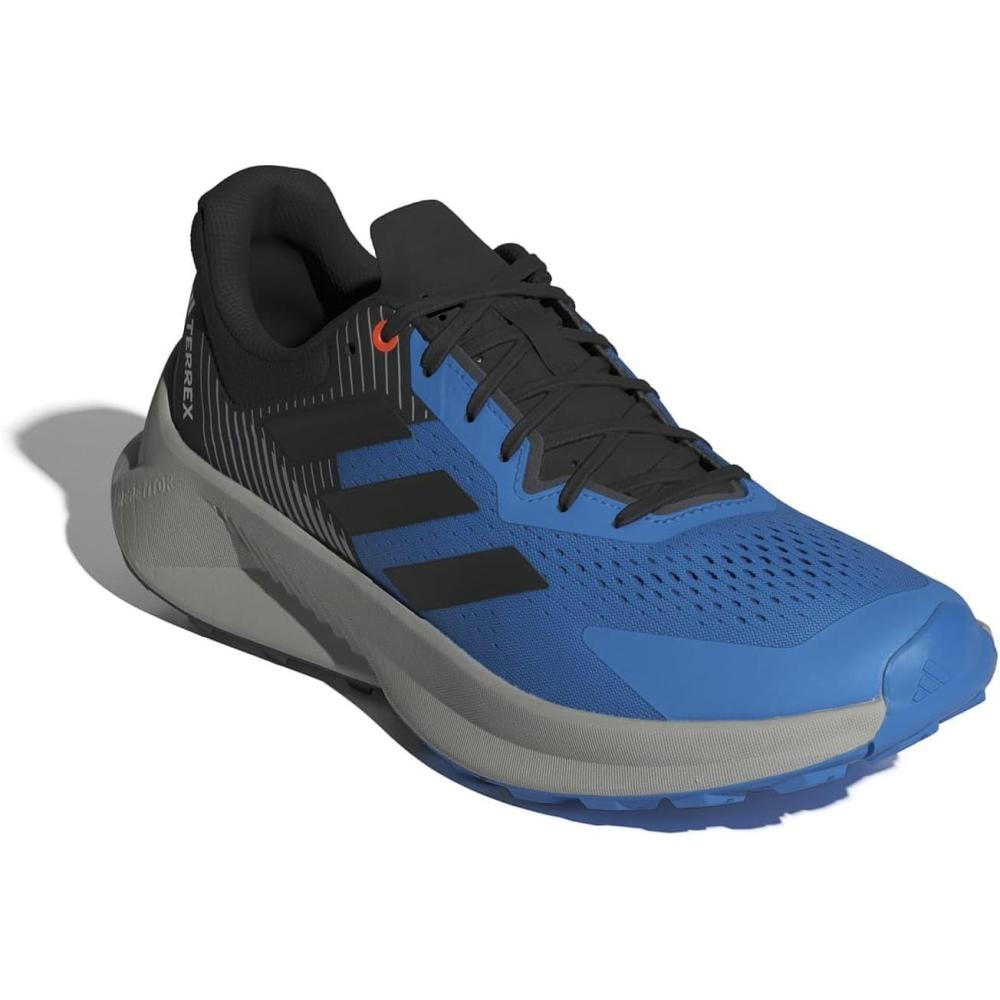 image:imageadidas Mens Terrex Soulstride Flow Trail Running ShoesPulse BlueBlackSemi Impact Orange
