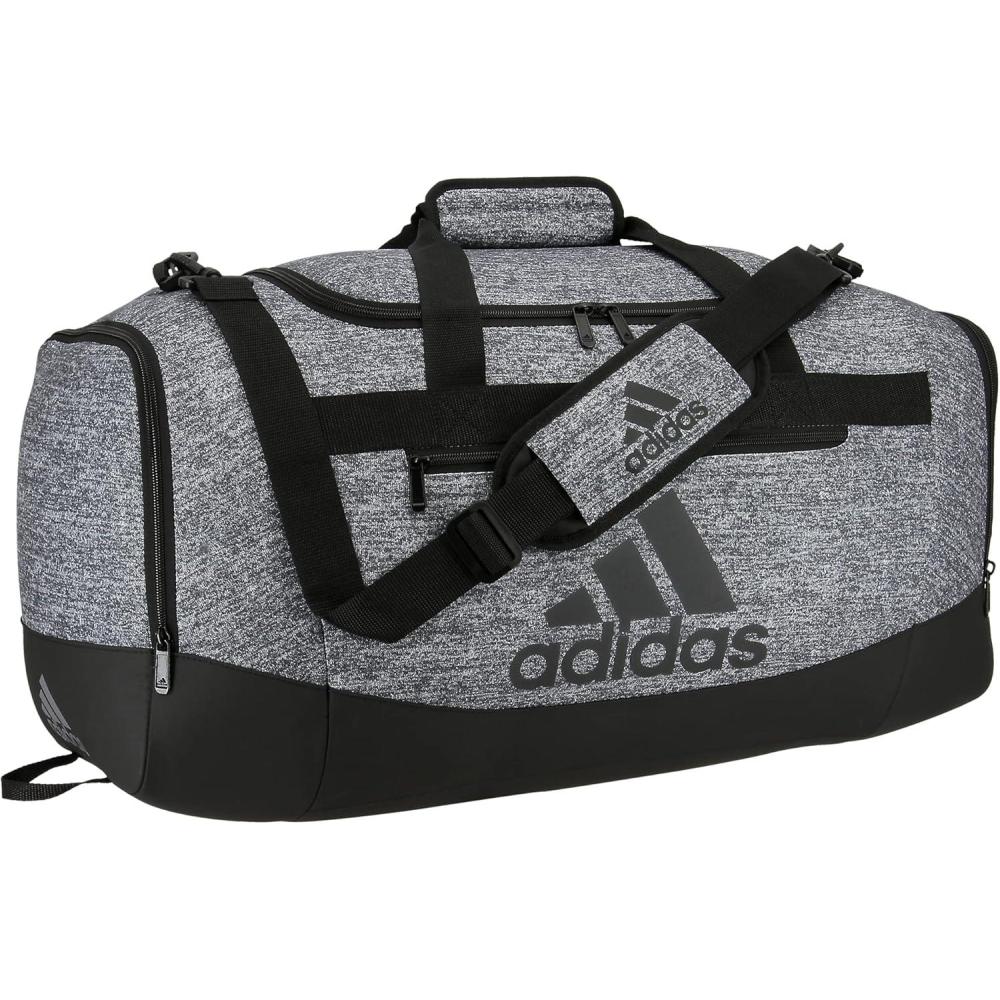 image:imageadidas Unisex Defender 40 Gym Duffel Bag for Men and WomenJersey Onix GreyBlack