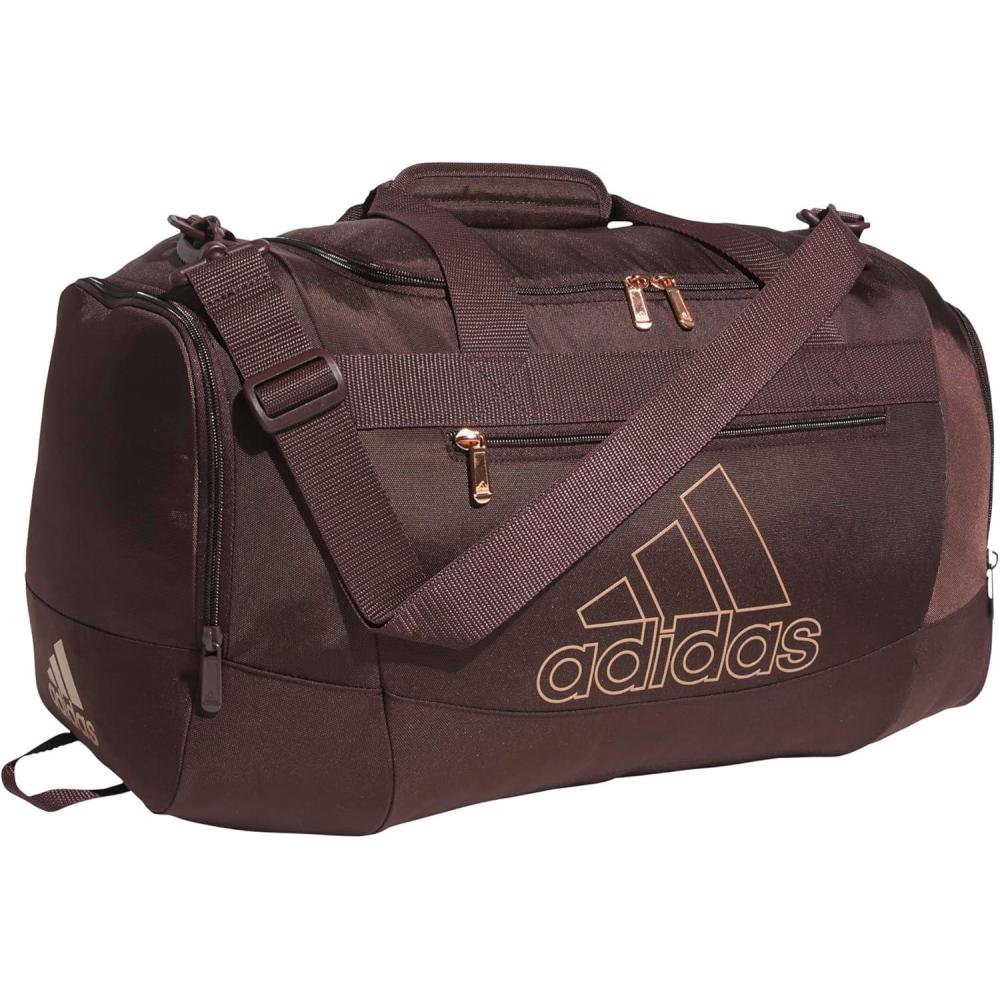 image:imageadidas Unisex Defender 40 Gym Duffel Bag for Men and WomenShadow BrownRose Gold