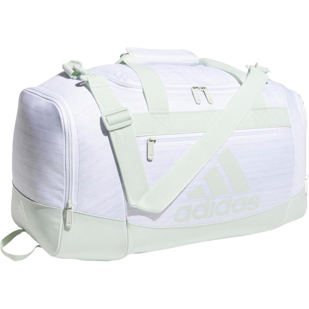 image:imageadidas Unisex Defender 40 Gym Duffel Bag for Men and WomenTwo Tone WhiteClear OnixLinen Green