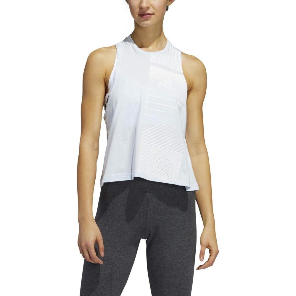 image:imageadidas Womens Tank TopSolid GrayScarlet