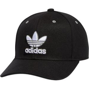 Adidas Originals Mens Modern High Crown Structured Pre-Curve Brim Snapback Adjustable Fit Hat(Black/White/Silver Green)
