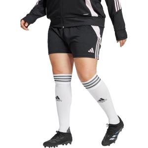 Adidas Womens Tiro 24 Training Shorts(Black/Clear Pink)