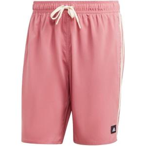 adidas 3-Stripes Classics 19″ Swim Shorts(Pink Strata / Sand Strata)