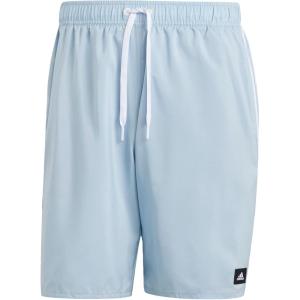 adidas 3-Stripes Classics 19″ Swim Shorts(Wonder Blue/White)
