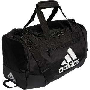 adidas Unisex Defender 4.0 Gym Duffel Bag for Men and Women(Black/White)