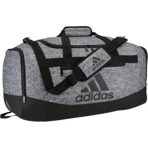adidas Unisex Defender 4.0 Gym Duffel Bag for Men and Women(Jersey Onix Grey/Black)