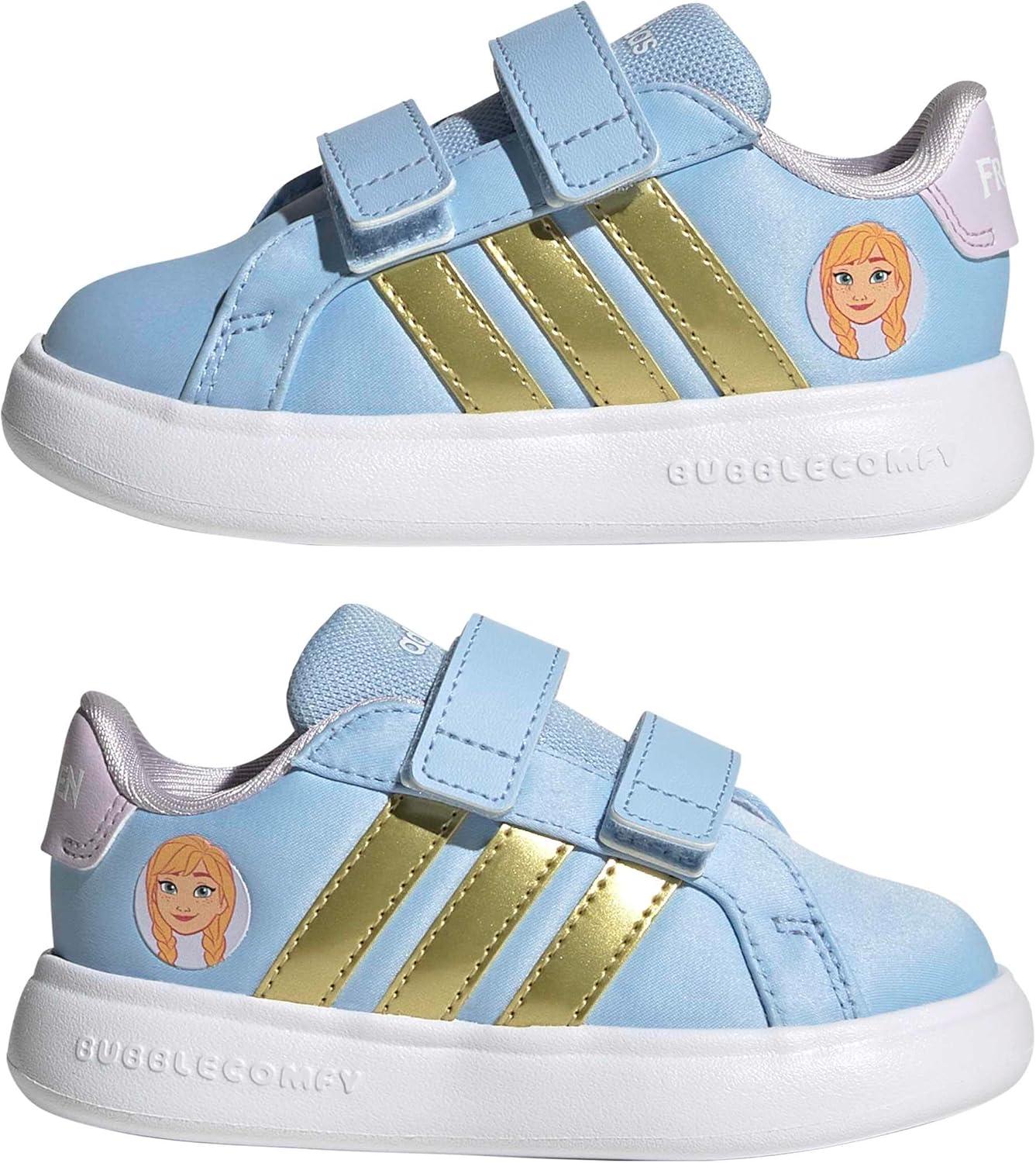 image:imageAdidas BabyBoys Grand Court 30 Cf IGlow BlueGold MetallicIce LavenderFrozen