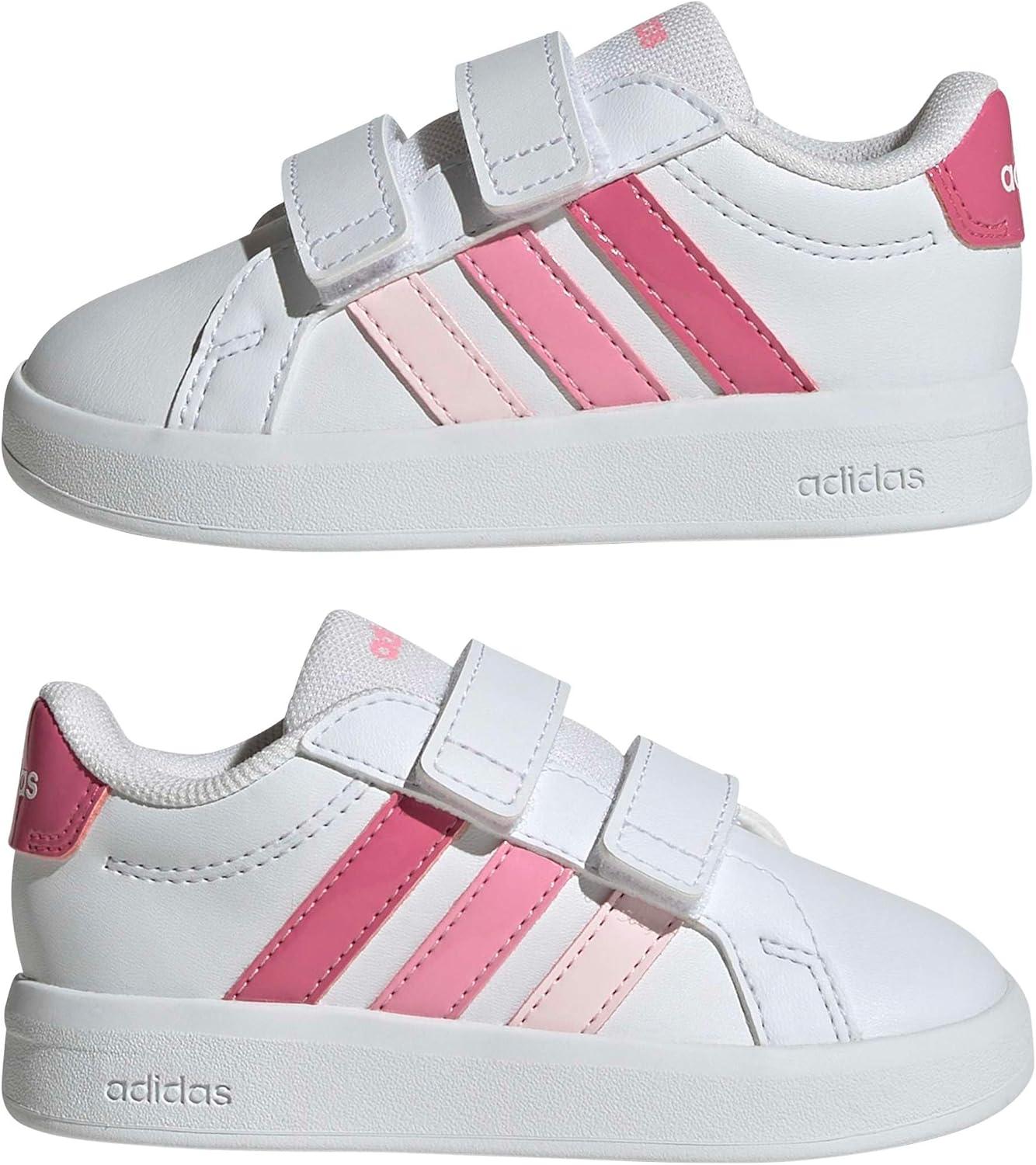 image:imageAdidas BabyBoys Grand Court 30 Cf IWhitePink FusionBliss Pink