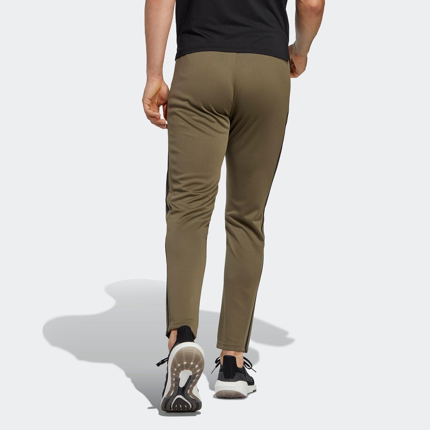 image:imageAdidas Mens Train Essentials 3Stripes PantsOlive StrataBlack