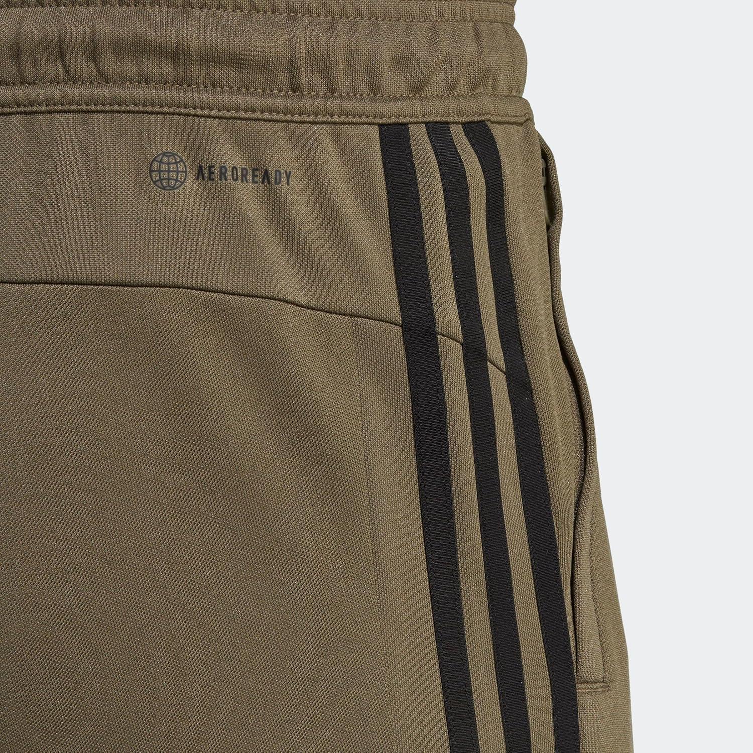 image:imageAdidas Mens Train Essentials 3Stripes PantsOlive StrataBlack