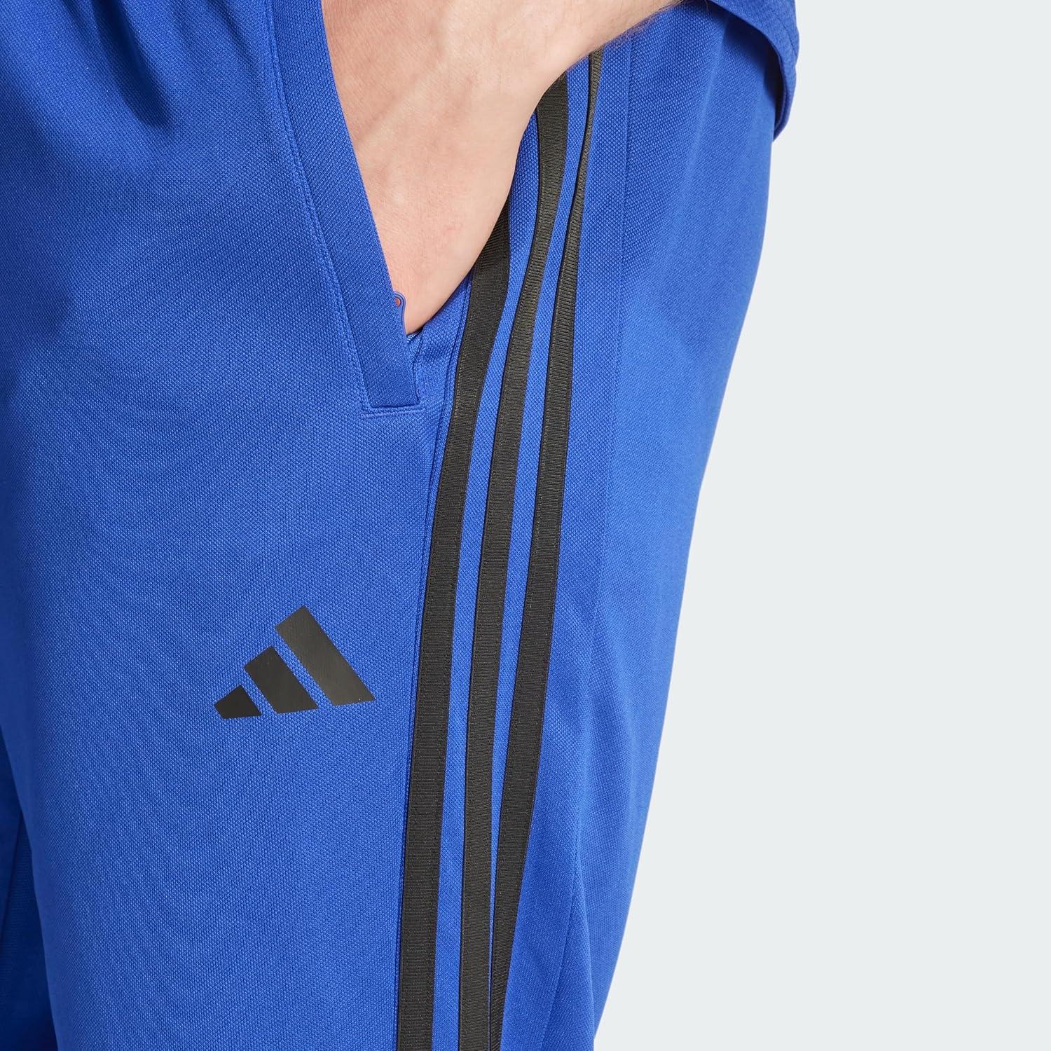 image:imageAdidas Mens Train Essentials 3Stripes PantsSemi Lucid Blue