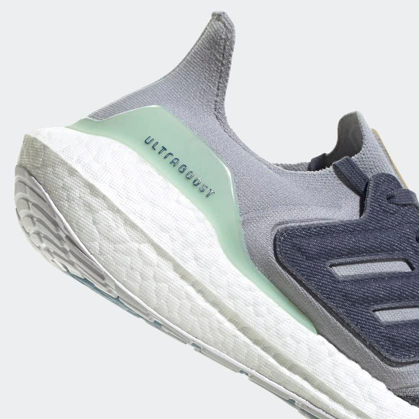 image:imageAdidas Mens Ultraboost 22 Heatrdy Running ShoesRunning ShoeHalo SilverShadow NavyLinen Green