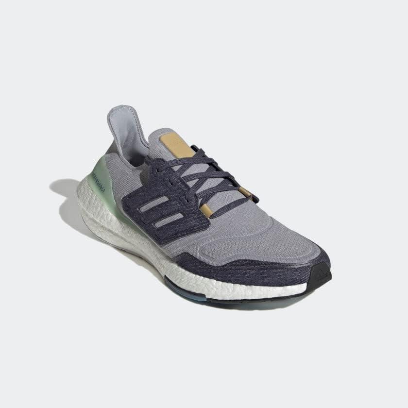 image:imageAdidas Mens Ultraboost 22 Heatrdy Running ShoesRunning ShoeHalo SilverShadow NavyLinen Green